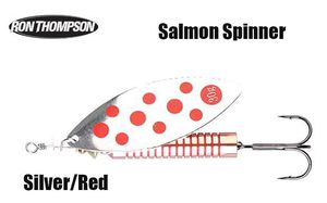 Ron Thompson Salmon Spinner blizgė Silver/Red 30g