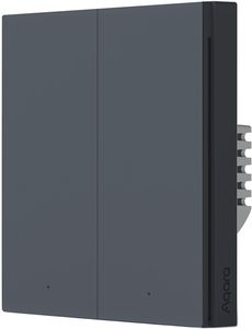 Aqara Smart Wall Switch H1 Double (no neutral), grey