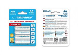 Rechargeable Batteries AA 2000mAh 4pcs