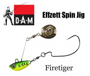 Sukriukė DAM Effzett Spin Jig Firetiger 6 g