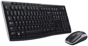 Belaidė klaviatūra+pelė LOGITECH MK270