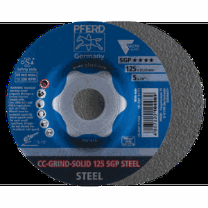 Šlifavimo diskas CC-Grind-Solid 125 SGP Steel Delta