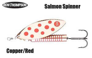 Ron Thompson Salmon Spinner blizgė Copper/Red 30g