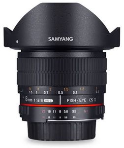 Samyang 8mm f/3.5 UMC Fisheye CSII, Sony E
