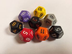 Chessex d12 Polyhedral Dice (1 Pcs)