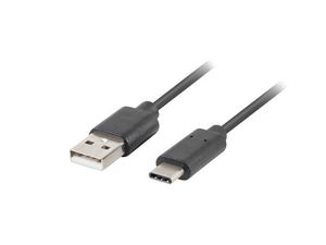Lanberg Cable USB CM - AM 2.0 1m black QC 3.0, full copper