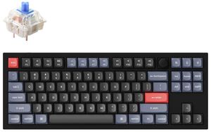 Keychron Q3 80% Carbon Black mechaninė klaviatūra (ANSI, RGB, Hot-Swap, Gateron G Pro Blue Switch)