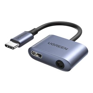 UGREEN CM231 audio adapter USB-C to mini jack 3.5mm (Gray)