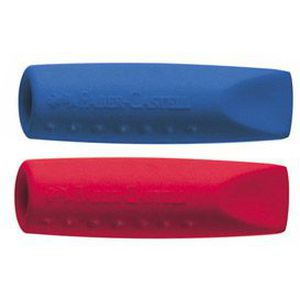 Trintukas - kamštelis pieštukui Faber-Castell Grip 2001, raudonos ir mėlynos spalvos, 2 vnt.