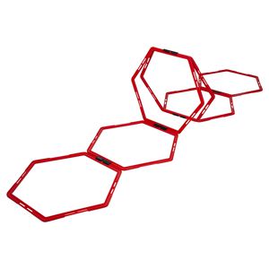 Kliūčių rinkinys Pure2Improve Hexagon Agility Grid Red