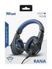 TRUST GXT 404B Rana blue wired headset | PS4/PS5