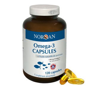 NORSAN Omega-3 kapsulės su žuvų taukais
