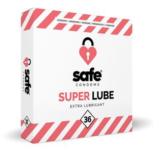 Safe - Prezervatyvai su daugiau lubrikanto 36 vnt
