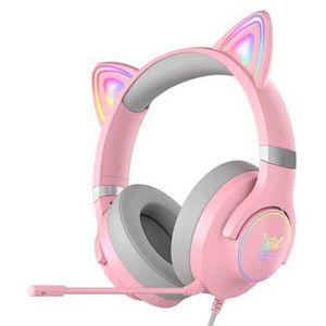 Wireless headset X30 cat-ear pink