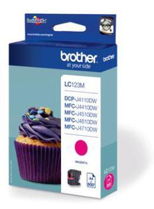 BROTHER LC-123 ink cartridge magenta standard capacity 600 pages 1-pack