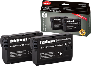 HÄHNEL BATTERY NIKON HL-EL15HP TWIN PACK