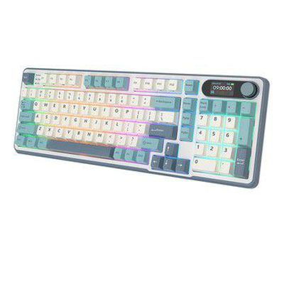 Royal Kludge RK-S98 Light Cloud belaidė klaviatūra | 96%, Hot-swap, Brown switches, US