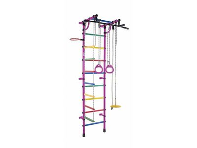 Sporto kompleksas (gimnastikos sienelė) RAINBOW violetinė-vaivorykštė, 230x52,5cm