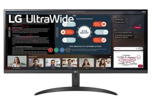 LG Ultrawide 34WP500 LED monitorius su IPS ir AMD FreeSync technologijomis | 34 colių | 2560x1080@75Hz, 21:9 | Reakcijos laikas: 5ms (GtG) | Peržiūros kampas: 178°/​178° | Jungtys: HDMI, Line-Out | Tilt, VESA, Kensington lock