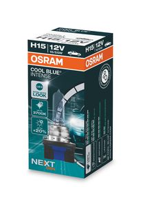 Osram lemputės H15 COOL BLUE  Intense +100% NEXT gen