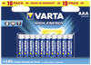 1x10 Varta High Energy Micro AAA LR 03