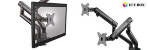 ICY BOX IB-MS314-T Monitor stand with table support for two monitors up to 32inch