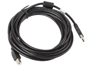 LANBERG CA-USBA-11CC-0050-BK cable USB 2.0 AM-BM with ferrite 5m black