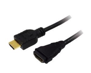 LOGILINK CH0057 - Cable HDMI - HDMI 1.4 male / female version Gold lenght 3m