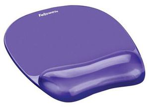 Fellowes mouse pad, wrist rest, gel, CRYSTAL, purple