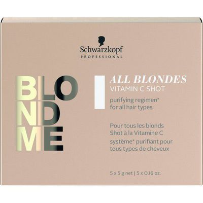 Schwarzkopf Professional Blond Me All Blondes Vitamin C Shot Valanti priemonė šviesintiems plaukams, 5x5g