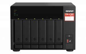 Diskų masyvas QNAP 6-Bay QTS and QuTS hero NAS TS-673A-8G Up to 6 HDD/SSD Hot-Swap, Ryzen V1500B Quad-Core, Processor frequency 2.2 GHz, 8GB, DDR4, 2x