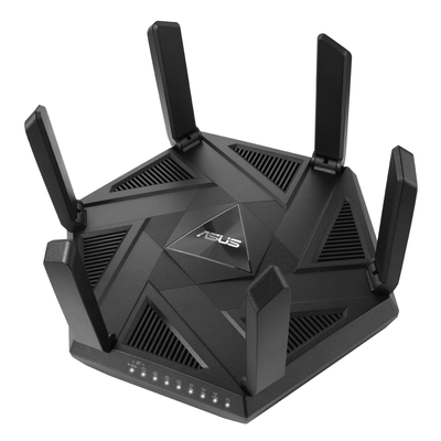 Maršrutizatorius Asus Wifi 6 802.11ax Tri-band Gigabit Gaming Router RT-AXE7800 802.11ax, 10/100/1000 Mbit/s, Ethernet LAN (RJ-45) ports 4, Antenna ty