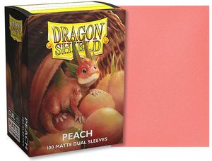 Dragon Shield Standard Matte Dual Sleeves - Peach (100 Pcs)