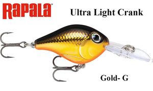 Vobleris Rapala Ultra Light Crank Gold G 3 cm