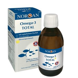 NORSAN, OMEGA-3 TOTAL, CITRINŲ SKONIO, 200 ml aliejus