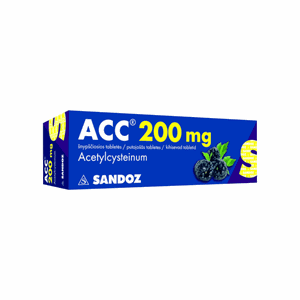ACC 200 mg šnypščiosios tabletės N20
