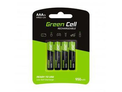 GREENCELL GR03 4x Batteries AAA HR03 950mAh